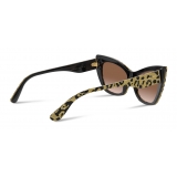 Dolce & Gabbana - Occhiale da Sole Print Family - Stampa Leo e Oro - Dolce & Gabbana Eyewear