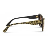 Dolce & Gabbana - Occhiale da Sole Print Family - Stampa Leo e Oro - Dolce & Gabbana Eyewear