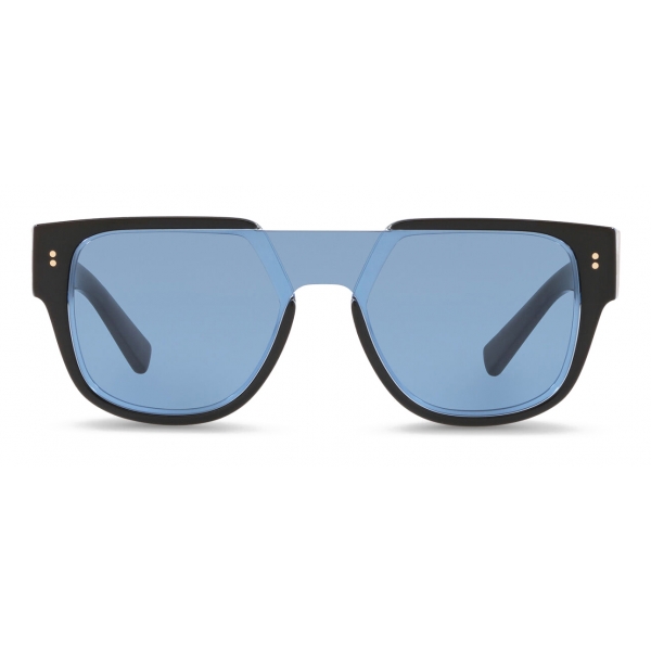 Dolce & Gabbana - Domenico Mask Sunglasses - Black Blue - Dolce & Gabbana Eyewear