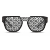 Dolce & Gabbana - Occhiale da Sole Domenico Mask - Nero - DG Logo - Dolce & Gabbana Eyewear