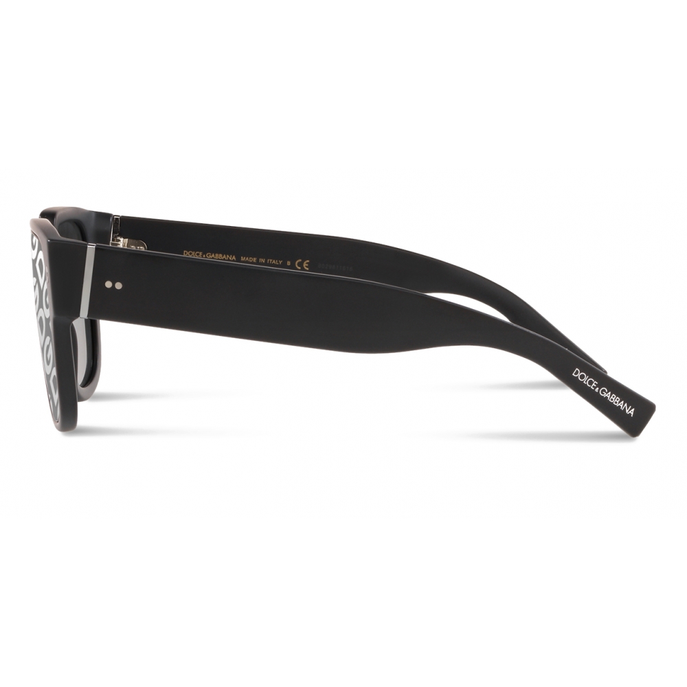 Dolce & Gabbana - Domenico Mask Sunglasses - Black - DG Logo - Dolce ...