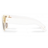 Dolce & Gabbana - Domenico Mask Sunglasses - White - Dolce & Gabbana Eyewear