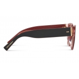 Dolce & Gabbana - Occhiale da Sole Domenico - Nero Bordeuax - Dolce & Gabbana Eyewear