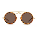 Dolce & Gabbana - Occhiale da Sole DG Fatto a Mano - Nero e Havana - Dolce & Gabbana Eyewear