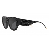 Dolce & Gabbana - Occhiale da Sole King Domenico - Nero con Cristalli Neri  - Dolce & Gabbana Eyewear