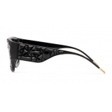 Dolce & Gabbana - King Domenico Sunglasses - Black with Black Crystals - Dolce & Gabbana Eyewear