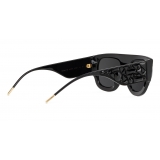 Dolce & Gabbana - Occhiale da Sole King Domenico - Nero con Cristalli Neri  - Dolce & Gabbana Eyewear