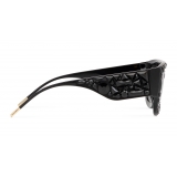 Dolce & Gabbana - King Domenico Sunglasses - Black with Black Crystals - Dolce & Gabbana Eyewear