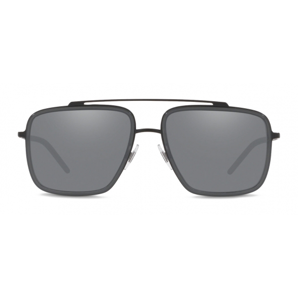 Dolce & Gabbana - Madison Sunglasses - Black Matt and Grey Transparent - Dolce & Gabbana Eyewear
