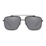 Dolce & Gabbana - Madison Sunglasses - Black Matt and Grey Transparent - Dolce & Gabbana Eyewear