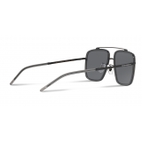 Dolce & Gabbana - Occhiale da Sole Madison - Nero Opaco e Grigio Trasparente   - Dolce & Gabbana Eyewear