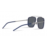 Dolce & Gabbana - Madison Sunglasses - Shiny Gun and Blue Matt - Dolce & Gabbana Eyewear