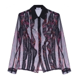 Leda Di Marti - Camicia in Chiffon - Leda Collection - Haute Couture Made in Italy - Camicia di Alta Qualità Luxury