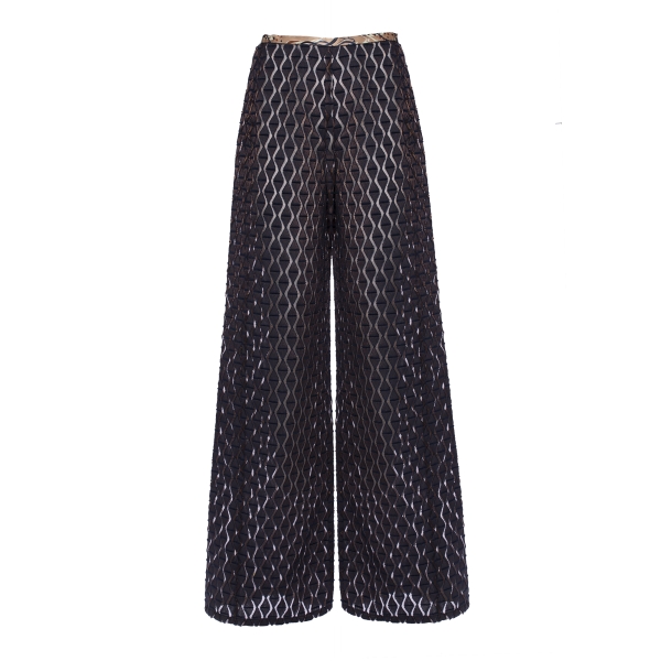 Leda Di Marti Palace Trousers Jacquard Leda Collection H