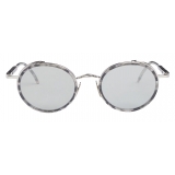 Thom Browne - Tortoise Round Sunglasses Dark Blue - Thom Browne Eyewear