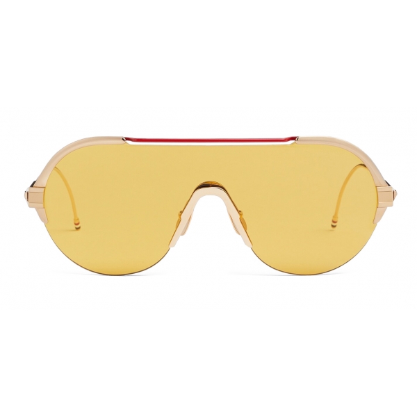 Thom Browne - Gold Mask Sunglasses - Thom Browne Eyewear