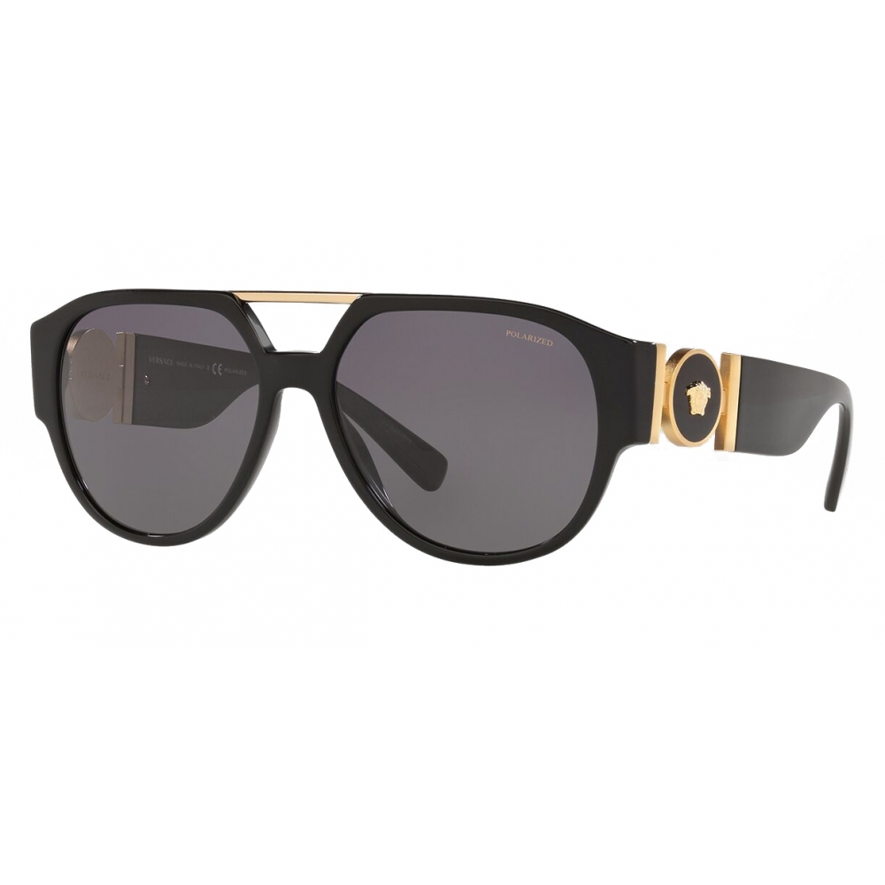 Versace Sunglasses Medusa Medallion Pilot Black Sunglasses Versace Eyewear Avvenice 