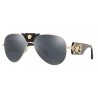 Versace - Sunglasses Baroque Pilot - Black - Sunglasses - Versace Eyewear