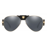 Versace - Occhiali da Sole Aviatore Baroque - Nero - Occhiali da Sole - Versace Eyewear