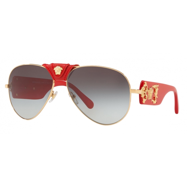 Versace - Sunglasses Baroque Pilot - Red - Sunglasses - Versace Eyewear