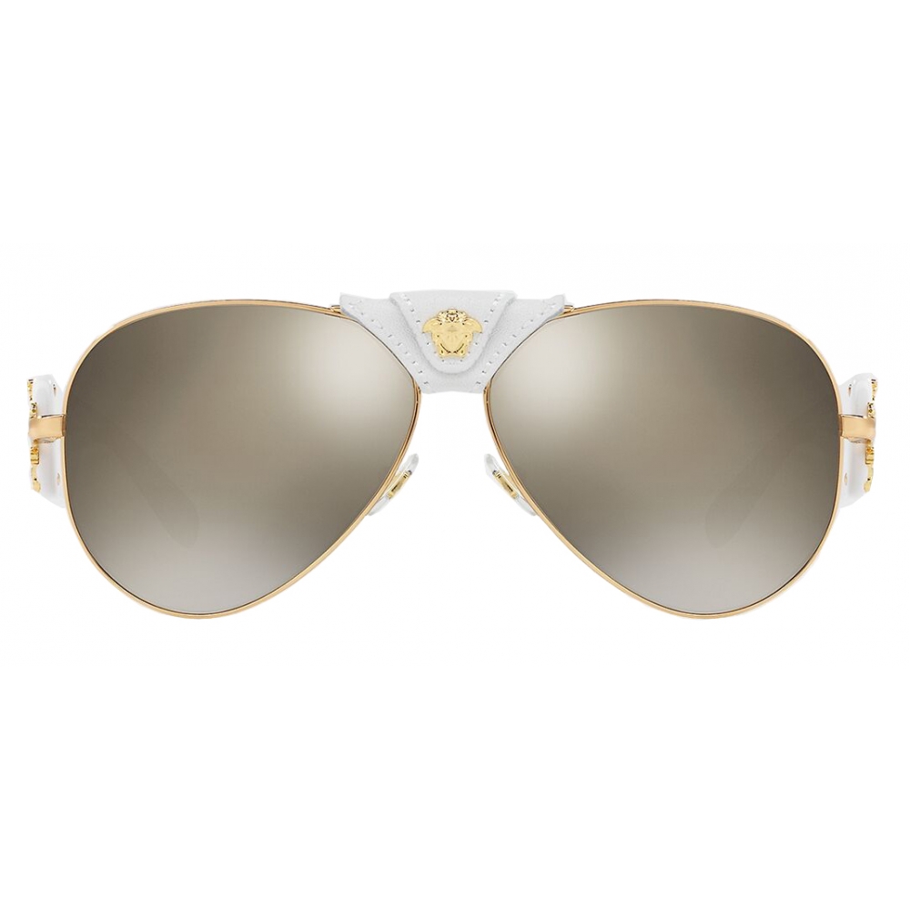 Versace - Baroque Sunglasses - Black & Gold - Sunglasses - Versace Eyewear  - Avvenice