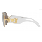 Versace - Versace Baroque Sunglasses - Mirrored White - Sunglasses - Versace Eyewear