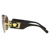 Versace - Versace Baroque Sunglasses - Mirrored Black - Sunglasses - Versace Eyewear