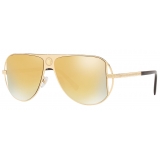 Versace - Occhiale da Sole Pilot Grecamania - Oro - Occhiali da Sole - Versace Eyewear