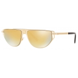 Versace - Grecamania Visor Sunglasses - Gold - Sunglasses - Versace Eyewear