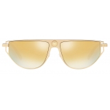 Versace - Grecamania Visor Sunglasses - Gold - Sunglasses - Versace Eyewear