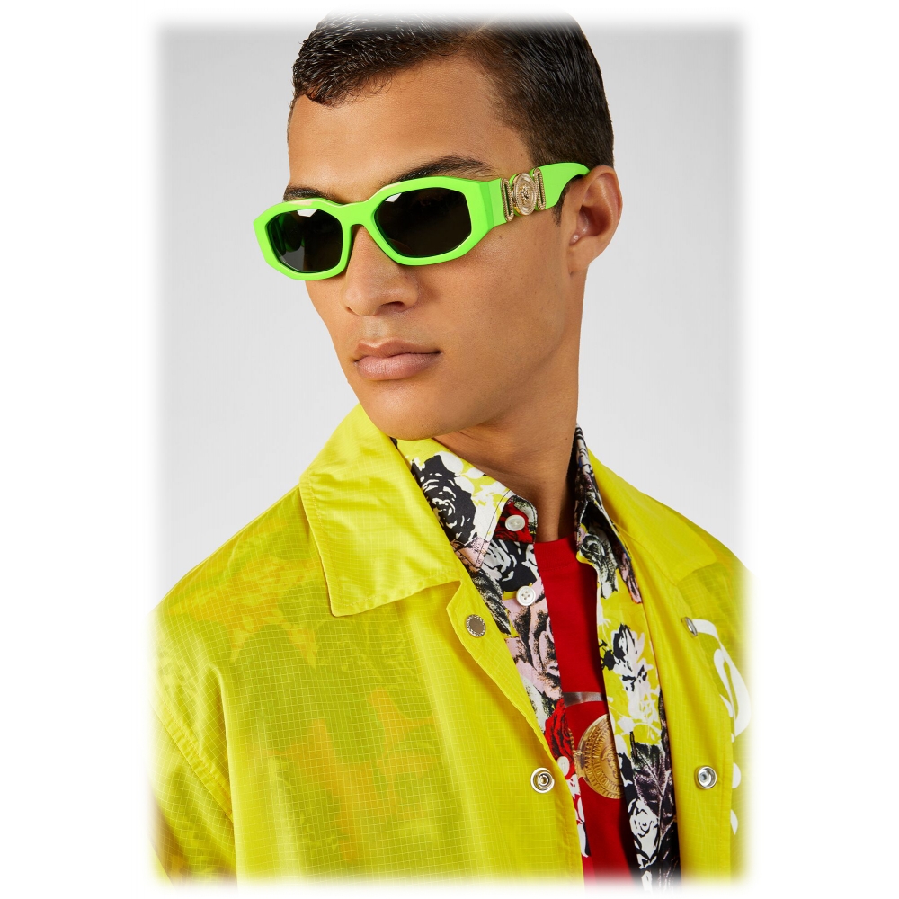 lime green versace sunglasses