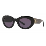 Versace - Occhiali da Sole Ovali Medusa Stud - Nero - Occhiali da Sole - Versace Eyewear