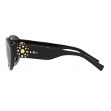 Versace - Occhiali da Sole Ovali Medusa Stud - Nero - Occhiali da Sole - Versace Eyewear