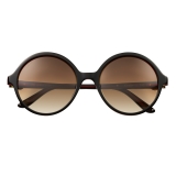 Cartier - Round - Acetate Black Red Champagne Gold - C de Cartier - Sunglasses - Cartier Eyewear