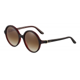 Cartier - Round - Acetate Black Red Champagne Gold - Large - C de Cartier - Sunglasses - Cartier Eyewear