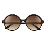 Cartier - Round - Acetate Black Red Champagne Gold - Large - C de Cartier - Sunglasses - Cartier Eyewear