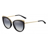 Cartier - Ovali - Acetato Combinati Nero Oro Champagne - Panthère de Cartier - Occhiali da Sole - Cartier Eyewear