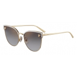 Cartier - Cat Eye - Golden Brushed Platinum Finish Metal - Panthère de Cartier - Sunglasses - Cartier Eyewear