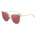 Cartier - Cat Eye - Metallo Finitura Oro Lenti Rosa - Panthère de Cartier - Occhiali da Sole - Cartier Eyewear