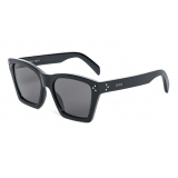 Céline - Cat Eye Sunglasses in Acetate with Polarized Lenses - Black - Sunglasses - Céline Eyewear