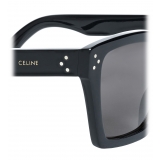 Céline - Cat Eye Sunglasses in Acetate with Polarized Lenses - Black - Sunglasses - Céline Eyewear