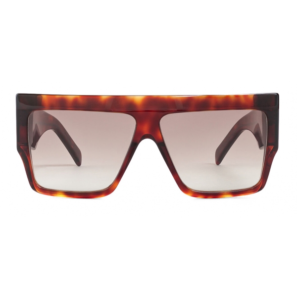 Céline - Rectangular Sunglasses in Acetate - Dark Havana - Sunglasses - Céline Eyewear