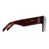 Céline - Rectangular Sunglasses in Acetate - Dark Havana - Sunglasses - Céline Eyewear