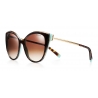 Tiffany & Co. - Occhiale da Sole Cat Eye - Tartaruga Blu - Collezione Tiffany T - Tiffany & Co. Eyewear
