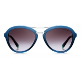 Tiffany & Co. - Occhiale da Sole Pilot - Blu Grigio - Collezione Tiffany T - Tiffany & Co. Eyewear