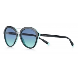 Tiffany & Co. - Occhiale da Sole Pilot - Nero Blu Argento - Collezione Tiffany T - Tiffany & Co. Eyewear