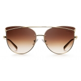 Tiffany & Co. - Cat Eye Sunglasses - Pale Gold Brown - Tiffany T Collection - Tiffany & Co. Eyewear
