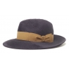 Doria 1905 - Vlad - Cappello Fedora Grafite Noce - Accessori - Cappello Artigianale Italiano
