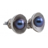 Ab Ove - Round Earrings in Silver with River Pearls - Venus Collection - Handcrafted Earrings - High Quality Luxury