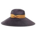Doria 1905 - Katerina - Fedora Hat Graphite Mou - Accessories - Handmade Artisan Italian Cap